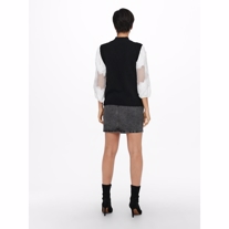 ONLY Højhalset Strik Vest Gabi Black